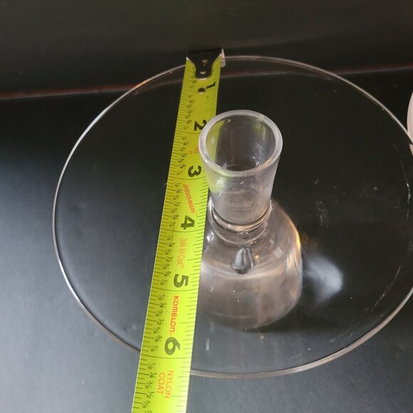 Vintage Steuben Teardrop Candlestick Holders Set Of 2 Elegant Design - Picture 12 of 12